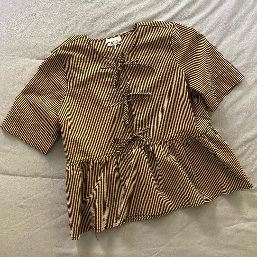 Ganni Peplum Blouse